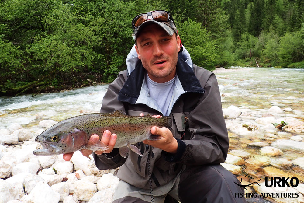 Urko Fishing Adventures Angling Service Fly Fishing Lepena River Rainbow Trout Slovenia